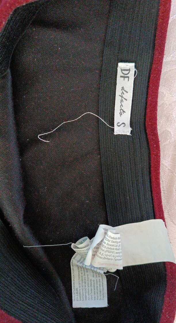 Bordo Drapeli Hamile Midi Etek - Görsel 4