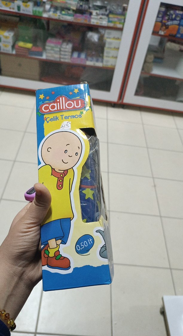 Caillou Mavi Çelik Termos - Görsel 2