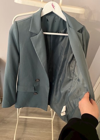Düğmeli Kadın Blazer Ceket - Görsel 3