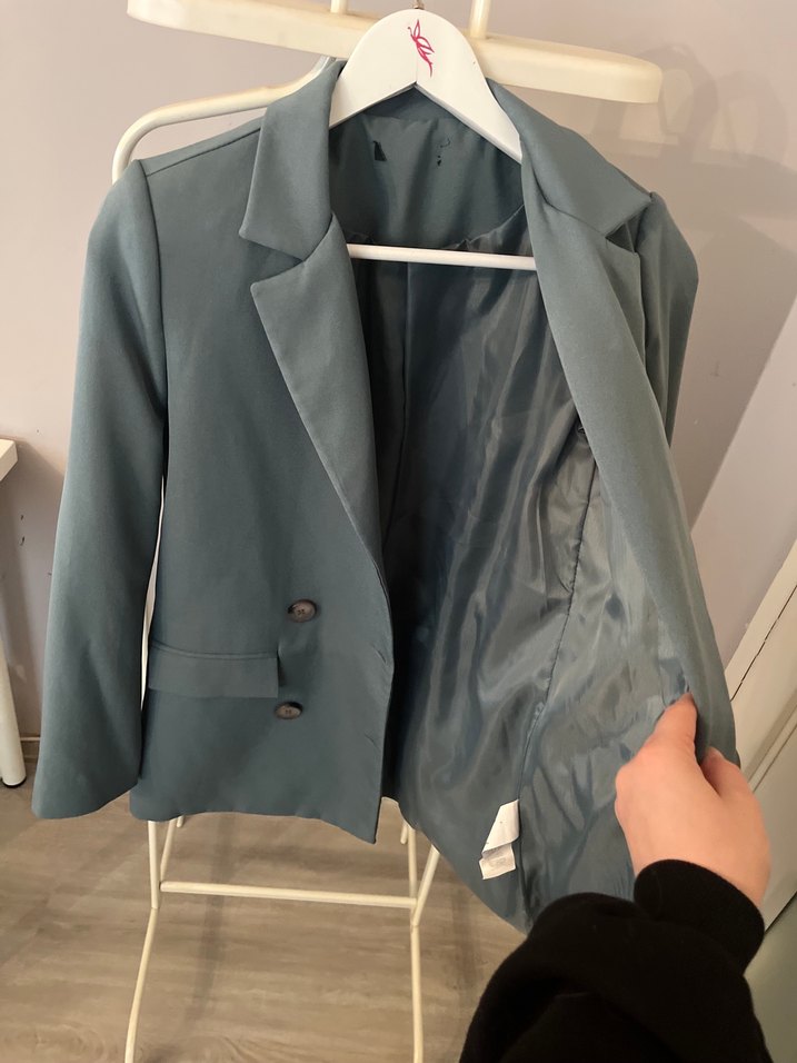 Düğmeli Kadın Blazer Ceket - Görsel 3