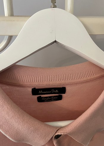 Massimo dutti Pembe Polo Tişört - Görsel 3