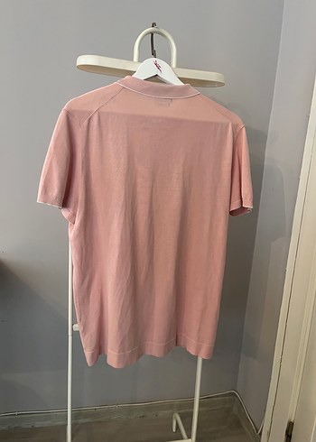 Massimo dutti Pembe Polo Tişört - Görsel 4