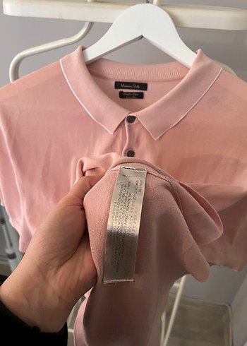 Massimo dutti Pembe Polo Tişört - Görsel 2