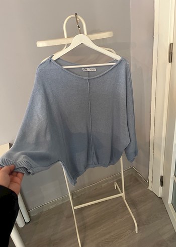 Gri Örme Kadın Uzun Kollu Triko - Görsel 2