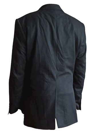 Düğmeli Siyah Erkek Ofis Ceket - Görsel 2