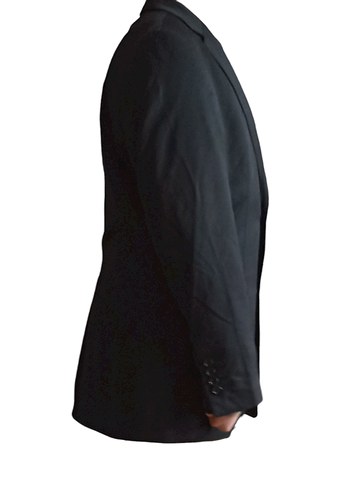 Düğmeli Siyah Erkek Ofis Ceket - Görsel 3