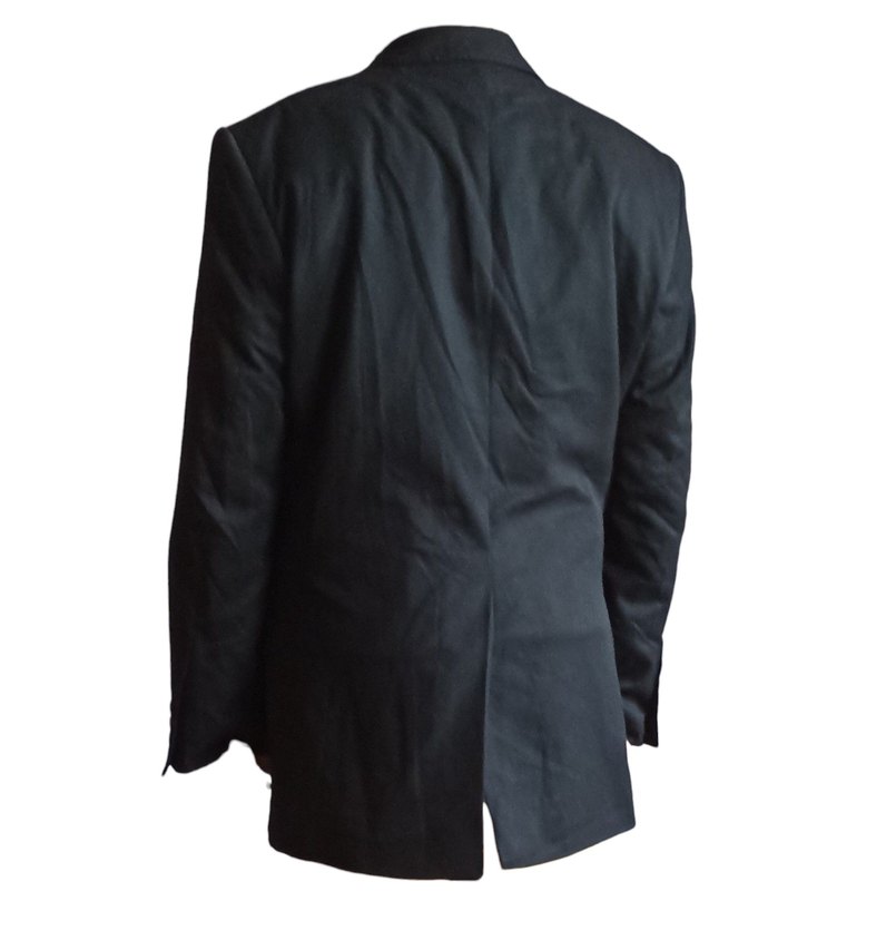 Düğmeli Siyah Erkek Ofis Ceket - Görsel 2