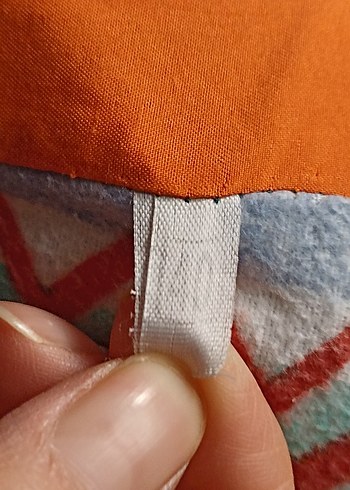 Turuncu kız kışlık mont - Görsel 4