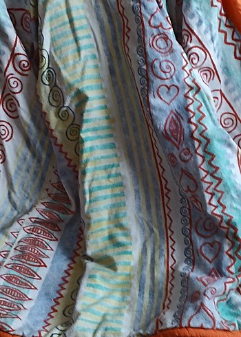 Turuncu kız kışlık mont - Görsel 5