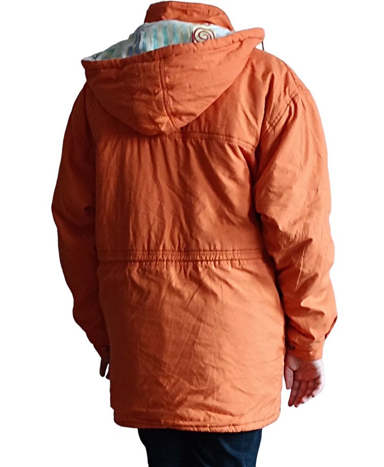 Turuncu kız kışlık mont - Görsel 3