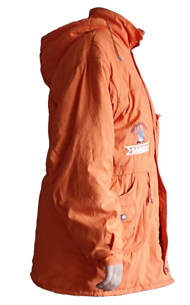 Turuncu kız kışlık mont - Görsel 2