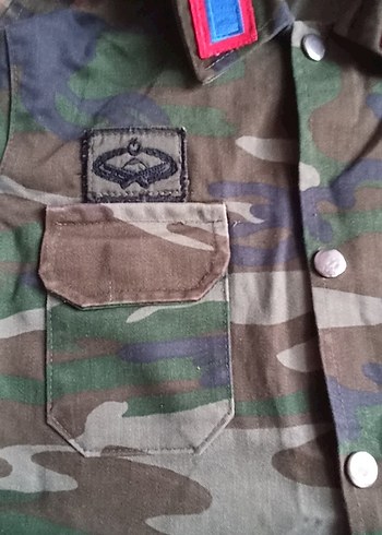 Kahverengi Kamuflaj Erkek çocuk Ceket Türkiye Rozetiyle - Görsel 2