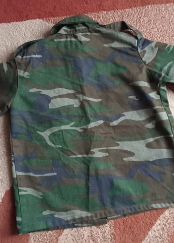 Kahverengi Kamuflaj Erkek çocuk Ceket Türkiye Rozetiyle - Görsel 3