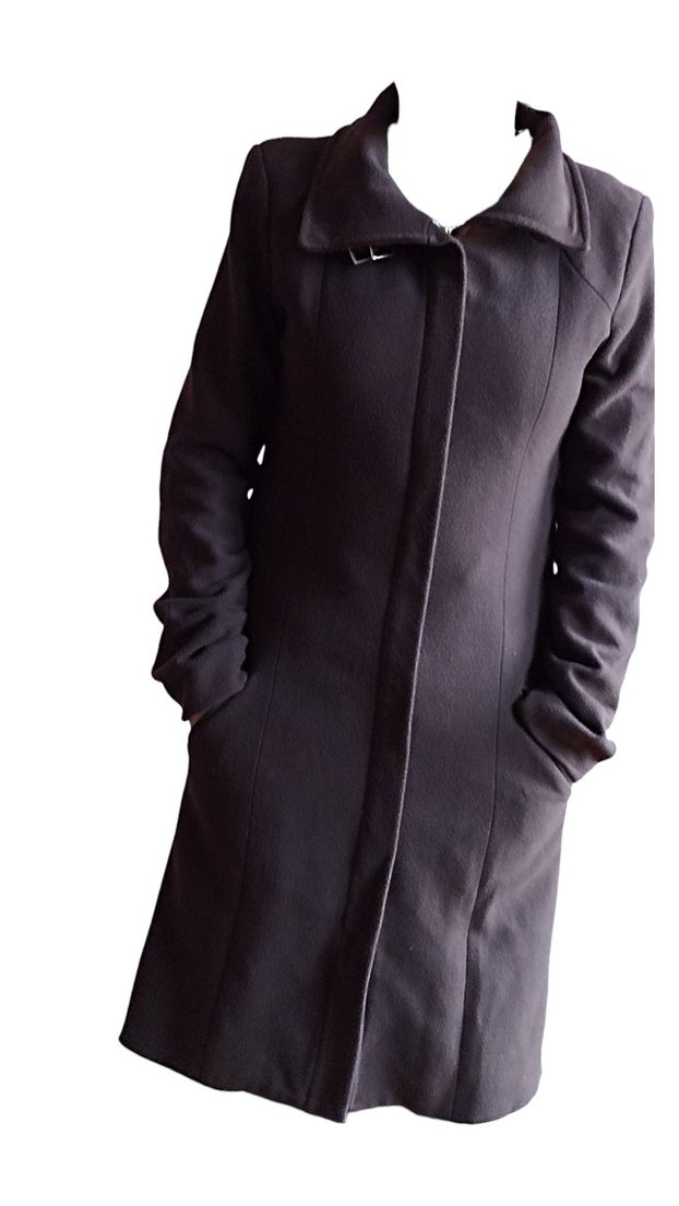 Kahverengi kadın Uzun Kollu Kaban - Görsel 2