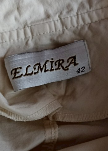 Düğmeli Beyaz Midi Trençkot - Görsel 3