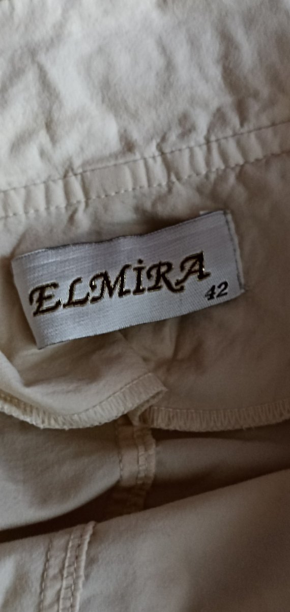 Düğmeli Beyaz Midi Trençkot - Görsel 3