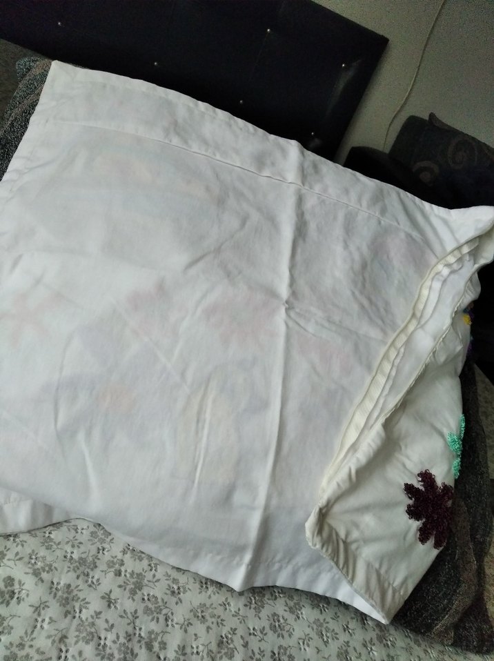 Renkli Nakışlı Bohem Dekoratif Yastık - Görsel 4