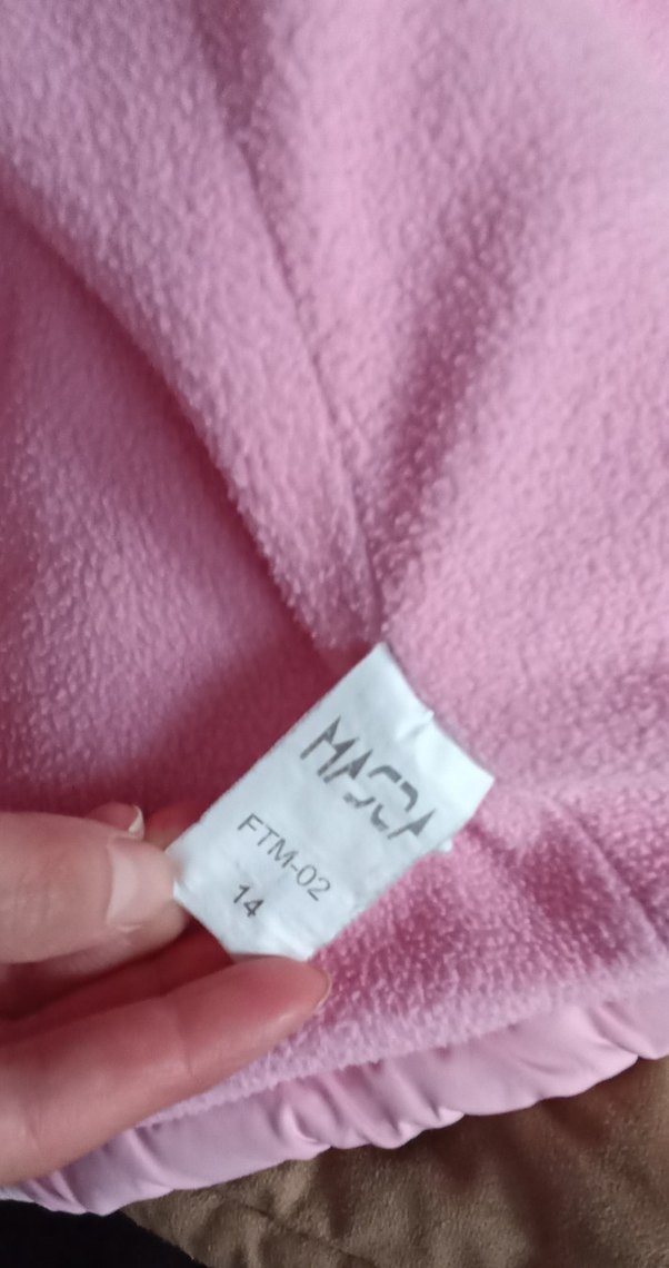 Kız Çocuk Pembe Düğmeli Mont - Görsel 5