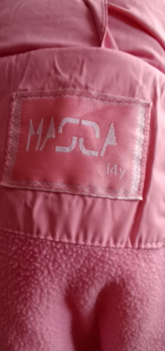 Kız Çocuk Pembe Düğmeli Mont - Görsel 4