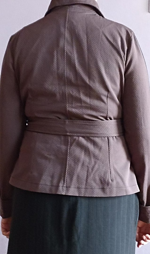 Kemerli Kahverengi Midi Kadın Ceket - Görsel 2