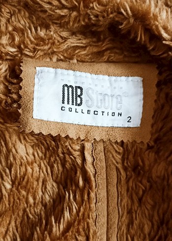 Bej Kadın Midi Süet Kışlık Ceket - Görsel 9