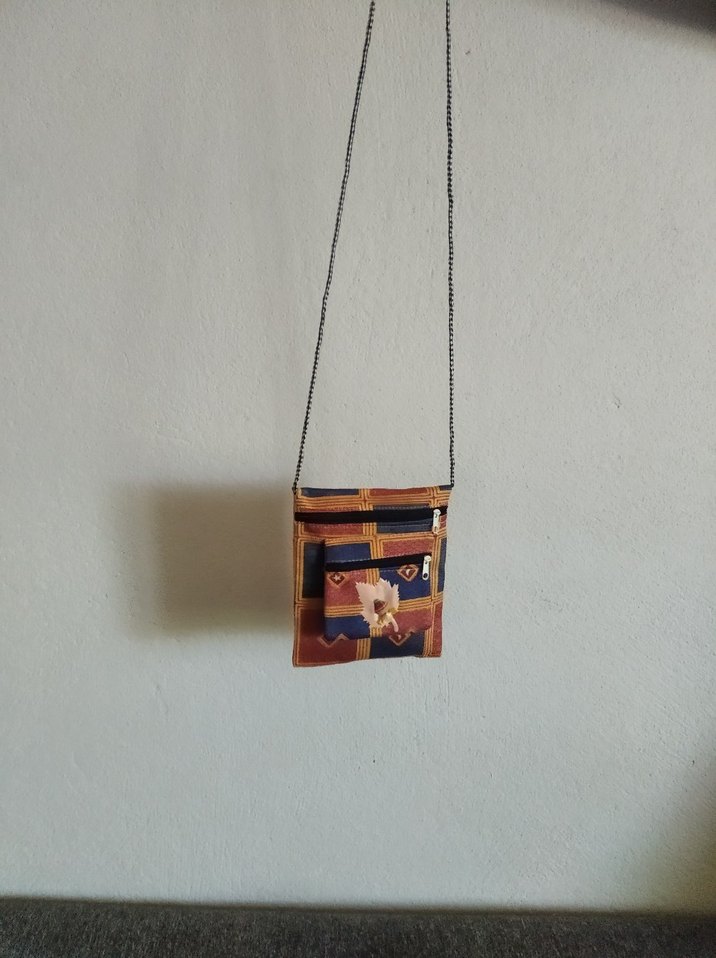 Bohem Çok Renkli Desenli Fermuarlı Çocuk Cüzdanı - Görsel 5