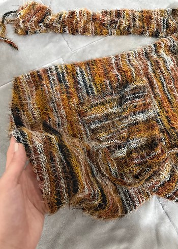 Kadın Kahverengi Örgü Mini Elbise - Görsel 4