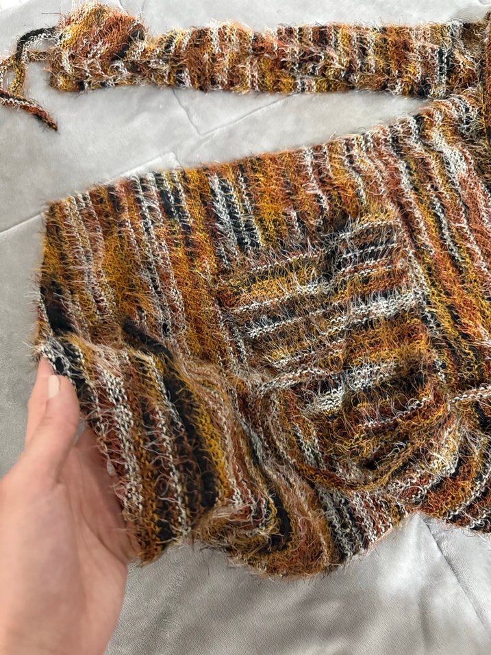 Kadın Kahverengi Örgü Mini Elbise - Görsel 4