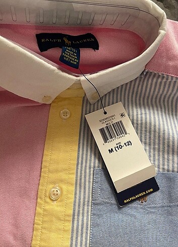 11-12 Yaş Beden pembe Renk Ralph Lauren gömlek