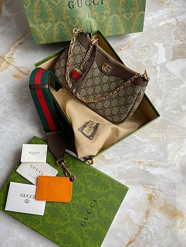  Beden kahverengi Renk GUCCİ OPHİDİA ÇANTA