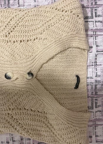 Trendyolmilla Kadın Beyaz Örgü Mini Hırka M beden - Görsel 2