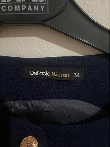 34 Beden lacivert Renk Defacto blazer yelek