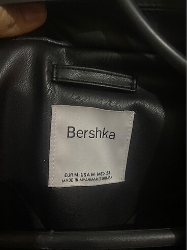 Bershka Bershka deri blazer ceket