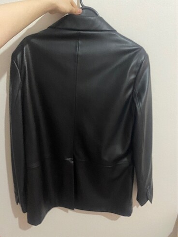 m Beden Bershka deri blazer ceket
