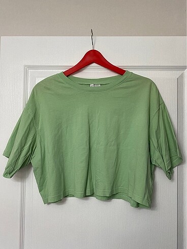 H&m pamuklu crop tişört