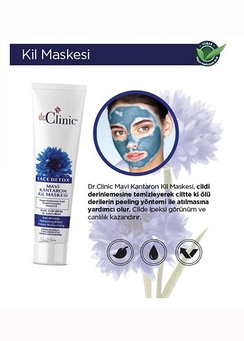 Mavi kantaron kil maskesi 100 ml - Görsel 2