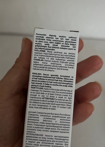 Saç uzatma serumu 30 ml - Görsel 5