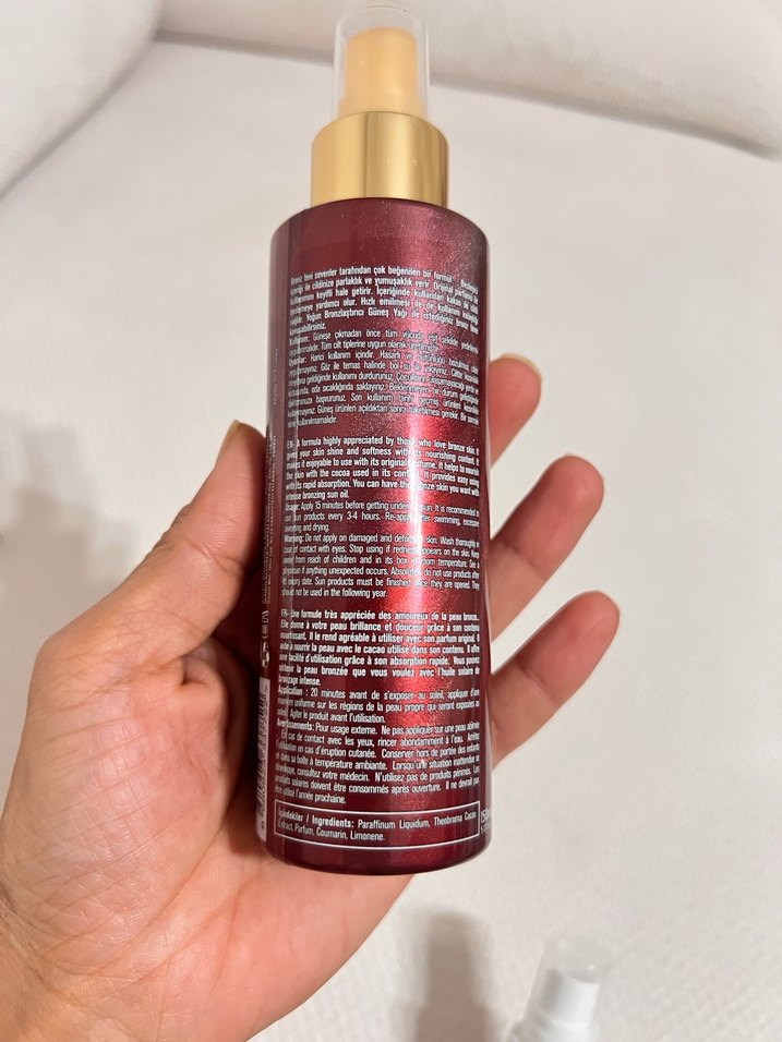 Hızlı bronzlaştırıcı sprey yağ 150 ml - Görsel 2