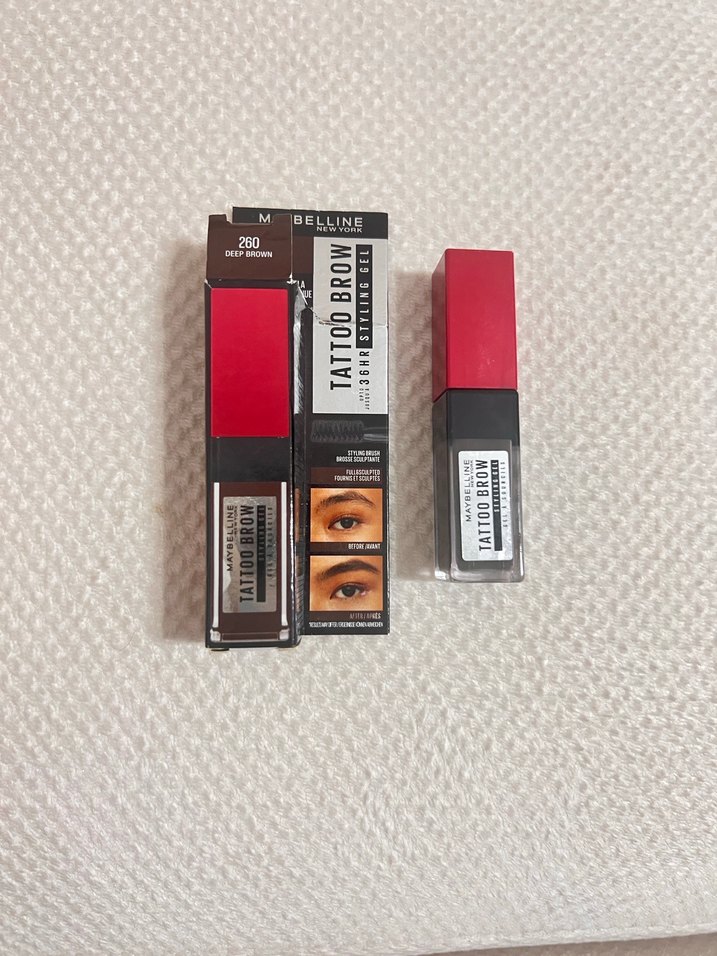 Koyu kahve kaş boyası tattoo - Görsel 4