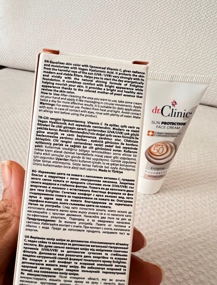 Aydınlatıcı renkli güneş kremi 50spf+ - Görsel 3