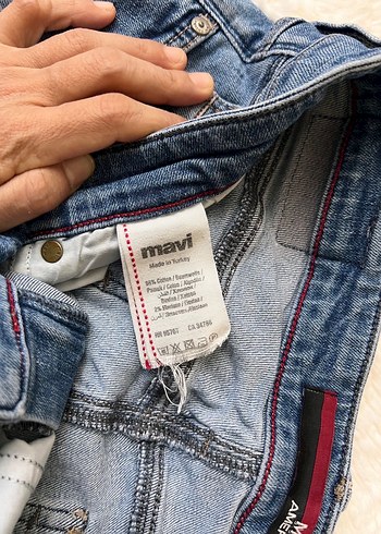 Erkek mavi marka kot pantolon - Görsel 3