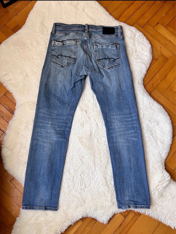 Erkek mavi marka kot pantolon - Görsel 2