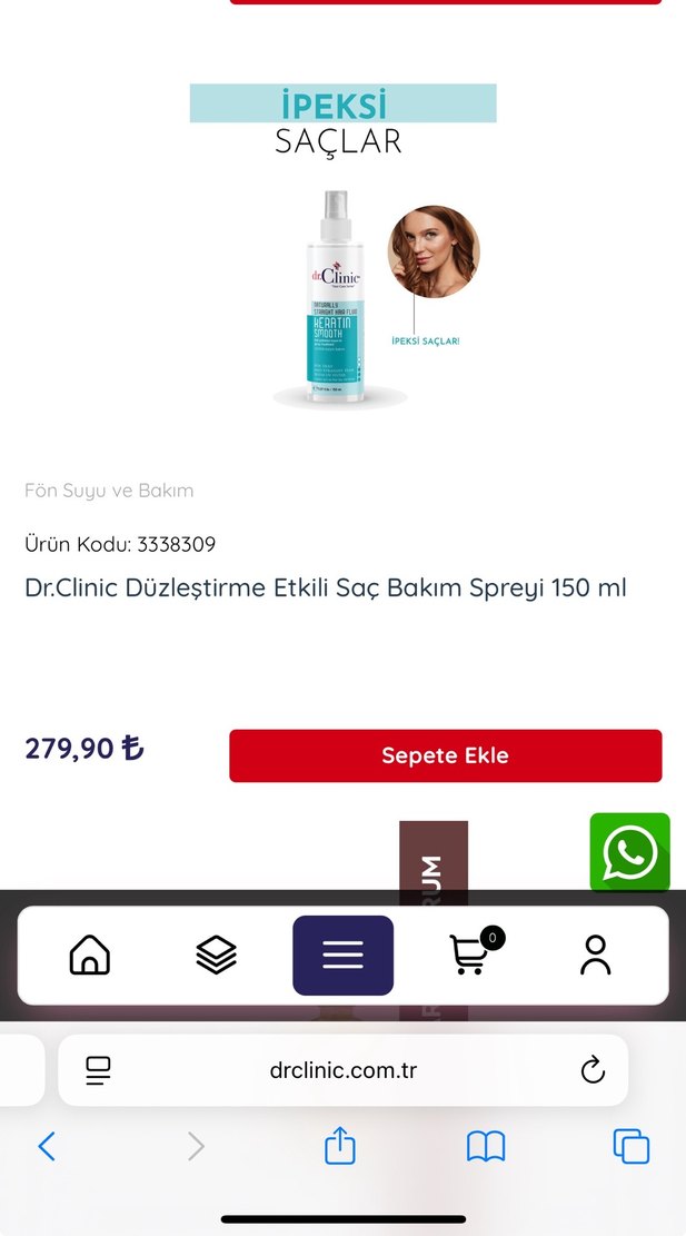 Dr.Clinic Keratin Saç Spreyi 150 ml - Görsel 3
