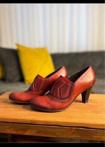 Atiker shoes Bordo deri ayakkabı