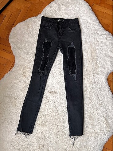 Dantel detay jean
