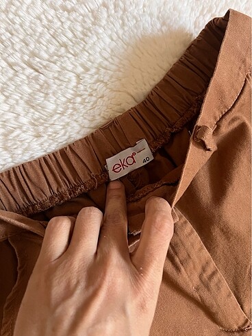 Pamuklu kargo pantolon - Görsel 7