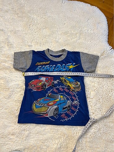 3-6 Ay Beden mavi Renk Bebek tshirt