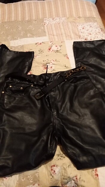 Red Apple Erkek deri pantalon