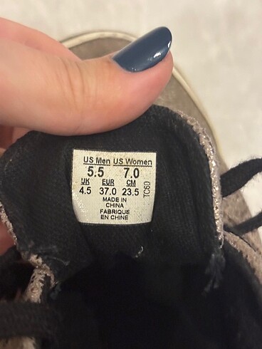 37 Beden altın Renk Vans Sneaker Spor Ayakkabı