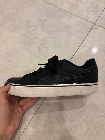 37 Beden siyah Renk Puma Siyah Spor Ayakkabı
